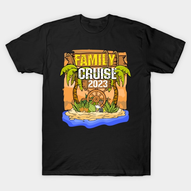 Family Cruise 2023 Cruise Family Matching 2023 Cruise T-Shirt by PomegranatePower